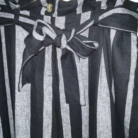 NEW! Who What Wear Linen Rayon Blend Paperbag Waist Pants Women's Size 12 - Picture 3 of 9